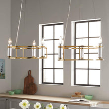 Load image into Gallery viewer, Rosalind Mini Chandelier in kitchen.