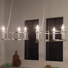 Load image into Gallery viewer, Rosalind Mini Chandelier in kitchen.