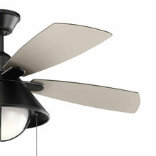 Load image into Gallery viewer, Seaside LED Ceiling Fan in Detail.