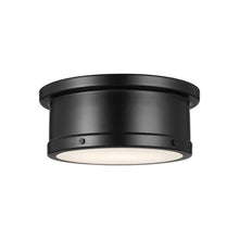 Load image into Gallery viewer, Serca Flush Mount Ceiling Light in Black (Small).