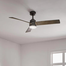Load image into Gallery viewer, Spyn LED Ceiling Fan in living room.