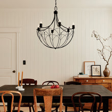 Load image into Gallery viewer, Topiary Chandelier in dining room.