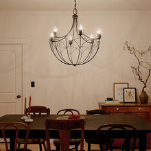 Load image into Gallery viewer, Topiary Chandelier in dining room.