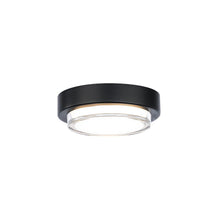 Load image into Gallery viewer, Kind Outdoor LED Flush Mount Ceiling Light in Black.