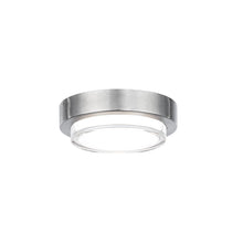 Load image into Gallery viewer, Kind Outdoor LED Flush Mount Ceiling Light in 2700K/Stainless Steel.