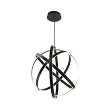Load image into Gallery viewer, Kinetic LED Pendant Light in Black (Large).