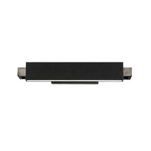 Load image into Gallery viewer, Kinsman LED Bath Vanity Light in Small/Pebbled Black/Brushed Nickel.