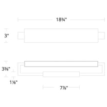 Load image into Gallery viewer, Kinsman LED Bath Vanity Light- line drawing.