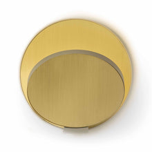 Load image into Gallery viewer, Gravy Hardwire LED Wall Light in Silver and Brass.