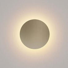Load image into Gallery viewer, Ramen LED Outdoor Wall Light in Small/Brushed Nickel.