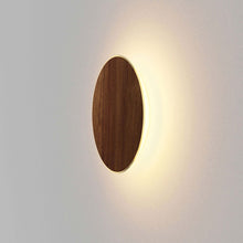 Load image into Gallery viewer, Ramen LED Outdoor Wall Light in Large/Oiled Walnut.