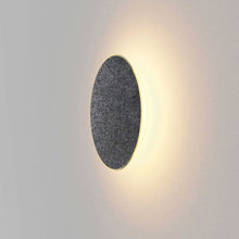 Load image into Gallery viewer, Ramen LED Outdoor Wall Light in Large/Charcoal Felt.