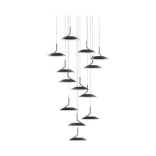 Load image into Gallery viewer, Royyo LED Multi Light Pendant Light in 13-Light/Matte Black.