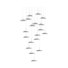 Load image into Gallery viewer, Royyo LED Multi Light Pendant Light in 19-Light/Silver.