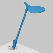 Load image into Gallery viewer, Splitty LED Desk Lamp in Matte Pacific Blue/Grommet Mount .