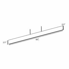 Load image into Gallery viewer, Sub LED Linear Pendant - line drawing.