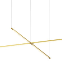 Load image into Gallery viewer, Z-Bar Cross LED Pendant Light in Detail.