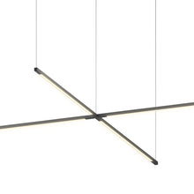 Load image into Gallery viewer, Z-Bar Cross LED Pendant Light in Detail.