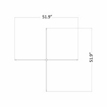 Load image into Gallery viewer, Z-Bar Cross LED Pendant Light - line drawing.
