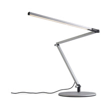 Load image into Gallery viewer, Z-Bar LED Desk Lamp in Metallic Black/Desk Base.