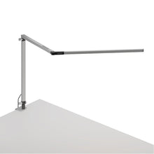 Load image into Gallery viewer, Z-Bar LED Desk Lamp in Metallic Black/Grommet Mount.