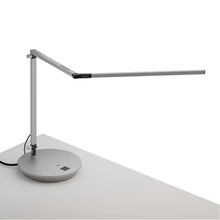 Load image into Gallery viewer, Z-Bar LED Desk Lamp in Metallic Black/Hardwire Wall Mount.