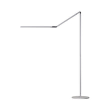 Load image into Gallery viewer, Z-Bar LED Floor Lamp in Silver.