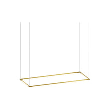 Load image into Gallery viewer, Z-Bar Rectangular LED Pendant Light in 36-Inch/Gold.