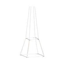 Load image into Gallery viewer, Z-Bar Rise LED Pendant Light in 16-Inch/Matte White.