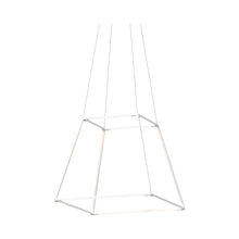 Load image into Gallery viewer, Z-Bar Rise LED Pendant Light in 24-Inch/Matte White.