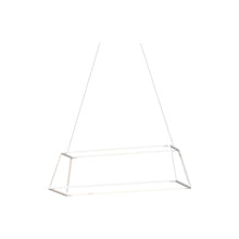 Load image into Gallery viewer, Z-Bar Rise LED Pendant Light in 38-Inch/Matte White.