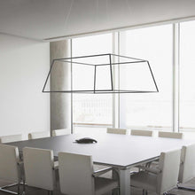 Load image into Gallery viewer, Z-Bar Rise LED Pendant Light in dining room.
