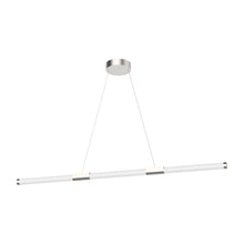 Load image into Gallery viewer, Akari LED Linear Pendant Light in Large/Brushed Nickel.