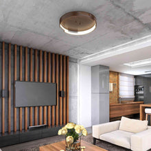 Load image into Gallery viewer, Anello Minor LED Flush Mount Ceiling Light in dining room.