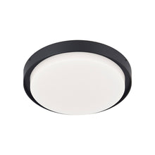 Load image into Gallery viewer, Bailey LED Flush Mount Ceiling Light in Medium/Black.
