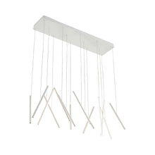 Load image into Gallery viewer, Chute LED Linear Multi Light Pendant Light in White.