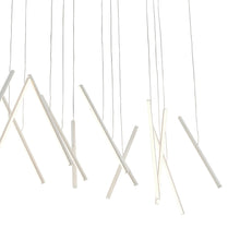 Load image into Gallery viewer, Chute LED Linear Multi Light Pendant Light in Detail.