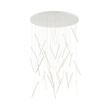 Load image into Gallery viewer, Chute Round LED Chandelier in White.