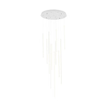 Load image into Gallery viewer, Chute Round LED Pendant Light in Medium/White.