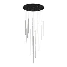 Load image into Gallery viewer, Chute Round LED Pendant Light in Large/Black.