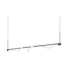 Load image into Gallery viewer, Cursive LED Linear Pendant Light in Detail.