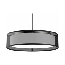 Load image into Gallery viewer, Dalton LED Pendant Light in Black Organza (Large).