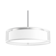 Load image into Gallery viewer, Dalton LED Pendant Light in White Organza (Large).