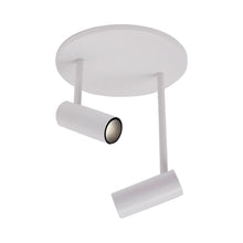 Load image into Gallery viewer, Downey LED Semi Flush Ceiling Light in Large/Double/5.75-Inch/White.