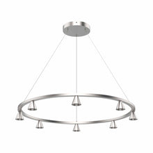 Load image into Gallery viewer, Dune LED Chandelier in Brushed Nickel.
