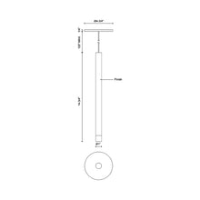 Load image into Gallery viewer, Elixir LED Pendant Light - line drawing.