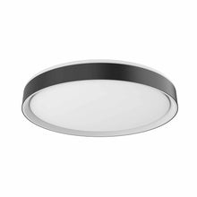 Load image into Gallery viewer, Essex LED Flush Mount Ceiling Light in Black/White (Large).