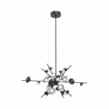 Load image into Gallery viewer, Geode LED Chandelier in Black (Large).