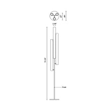 Load image into Gallery viewer, Gramercy LED Floor Lamp - line drawing.