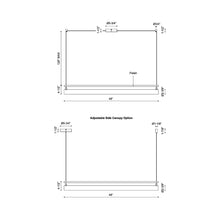 Load image into Gallery viewer, Gramercy LED Linear Pendant Light - line drawing.